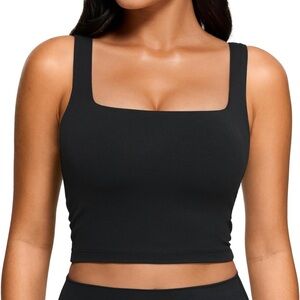Crz yoga butterluxe square neck athletic tank top